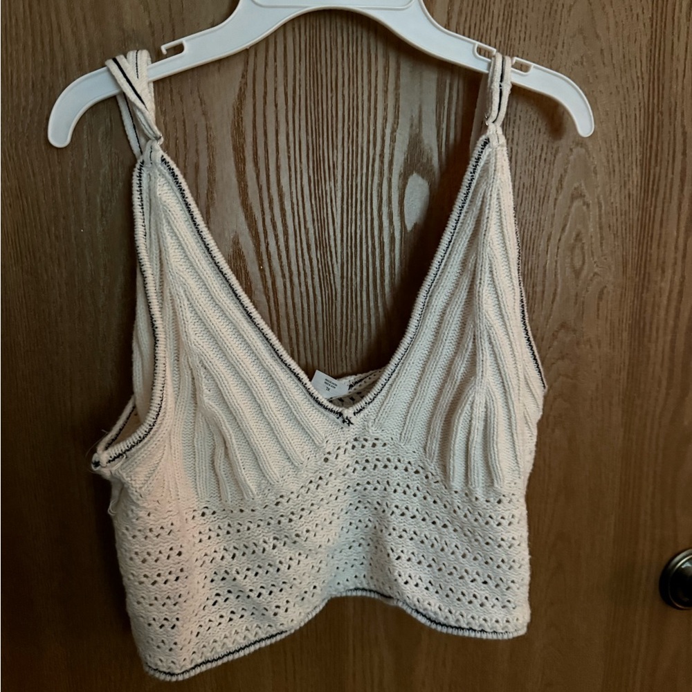 Wild Fable Cream Knit Tank Top
